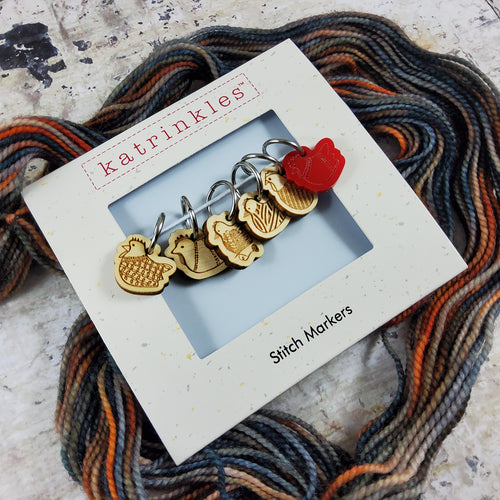 Yarn Chickens Stitch Marker Set