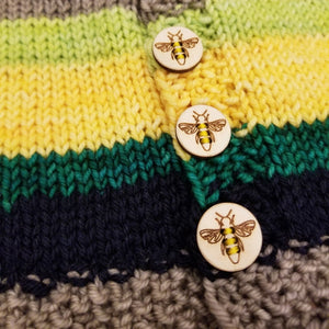 Honey Bee Stitchable Buttons