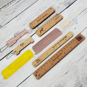 2" & 4" Rulers - Branded - Acrylic