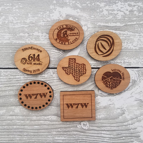 Needle Minder - Branded - Wood