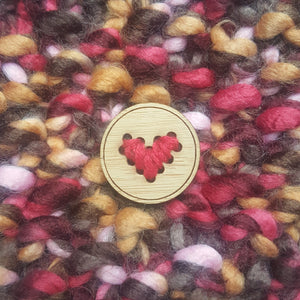 Heart Stitchable Buttons